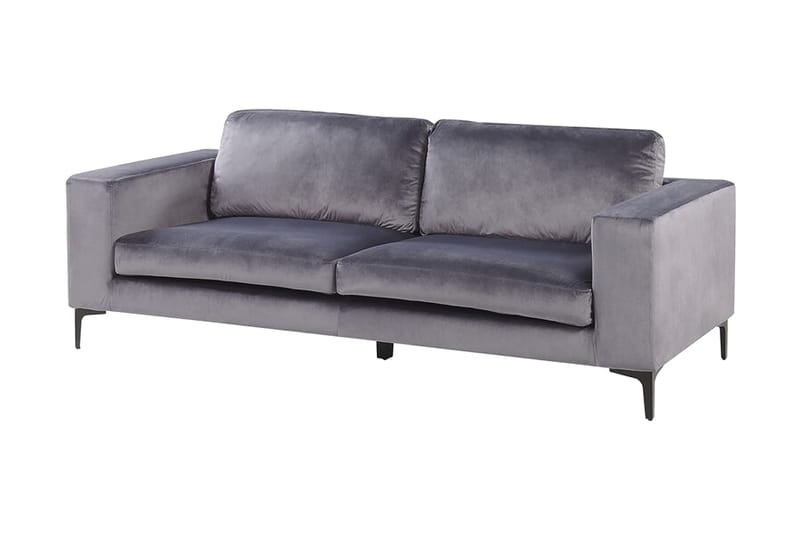 Nikkala Veloursofa - Grå - Møbler - Sofaer - Velour sofaer