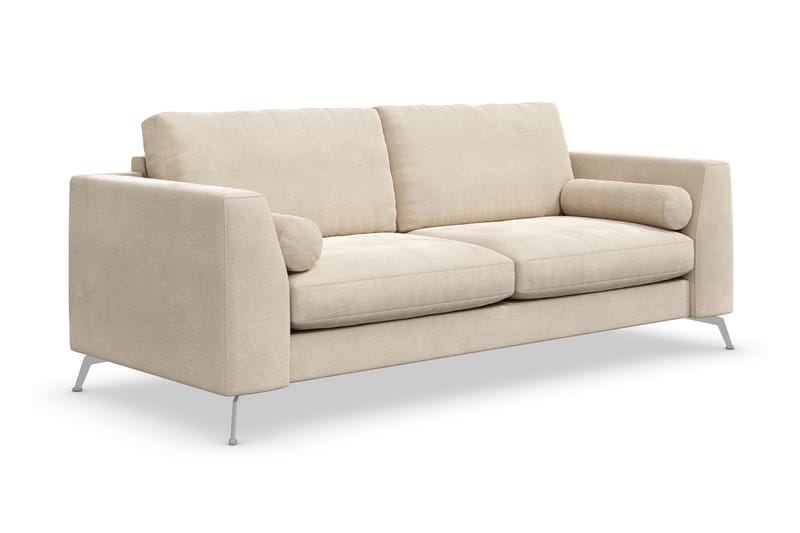 Ocean Lyx 3-Pers. Sofa - Beige/Velour - Møbler - Sofaer - Velour sofaer