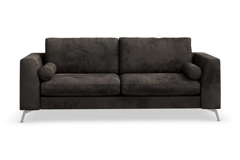 Ocean Lyx 3-Pers. Sofa - Mørkegrå/Velour - Møbler - Sofaer - Velour sofaer