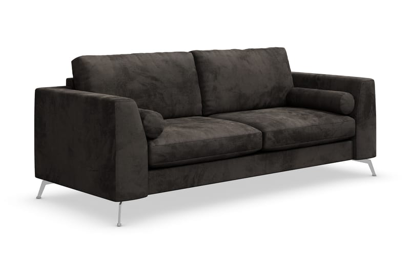 Ocean Lyx 3-Pers. Sofa - Mørkegrå/Velour - Møbler - Sofaer - Velour sofaer