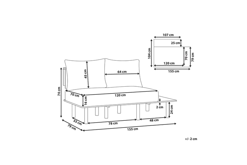 Vidtorp Sofa 2-personers - Grøn - Møbler - Sofaer - 2 personers sofa