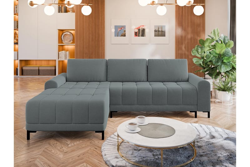 Vilshult Sofa med Divan 3-personers - Grå - Møbler - Sofaer - Sofa med chaiselong