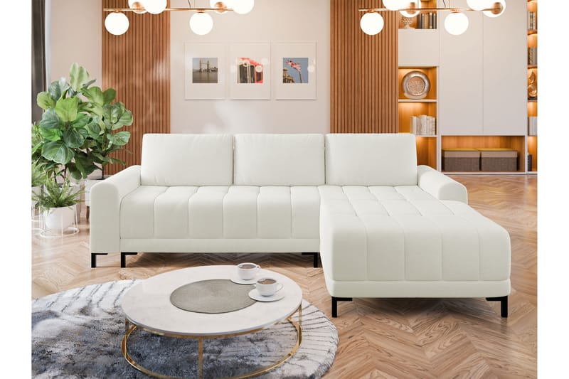 Vilshult Sofa med Divan 3-personers - Hvid - Møbler - Sofaer - Sofa med chaiselong