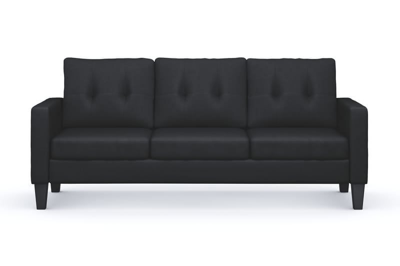 Vislanda 3-personers Sofa - Sort - Møbler - Sofaer - 3 personers sofa