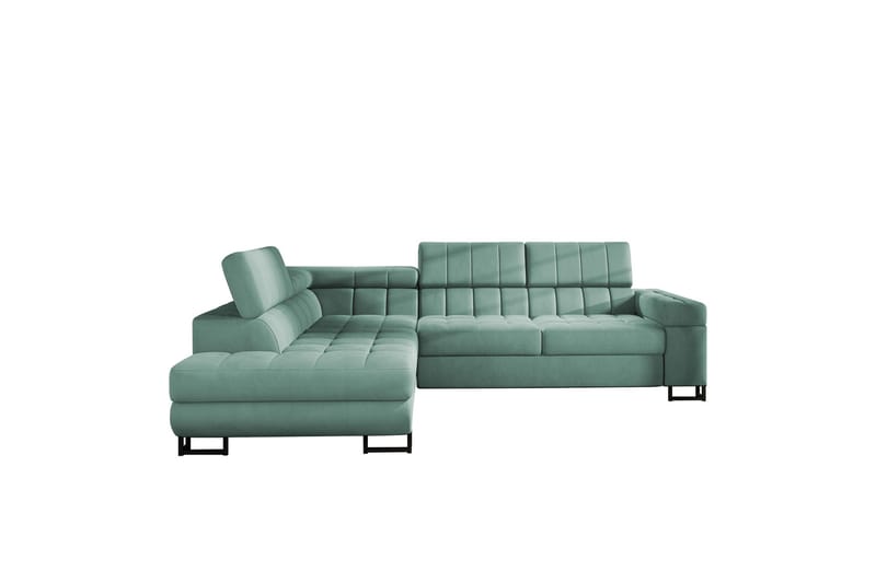 Warwick Sofa med Sjeselong 3-seter - Grøn - Møbler - Sofaer - Sofa med chaiselong