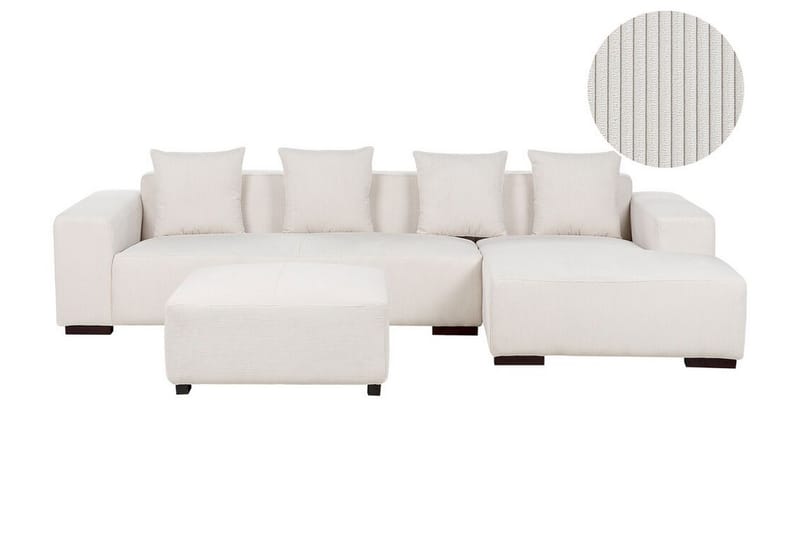 Westerfeld Hjørnesofa 4-personers - Hvid - Møbler - Sofaer - Hjørnesofa