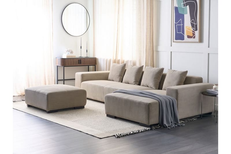 Westerfeld Hjørnesofa 4-personers - Beige - Møbler - Sofaer - Hjørnesofa