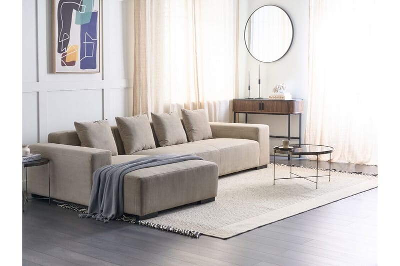 Westerfeld Hjørnesofa 4-personers - Beige - Møbler - Sofaer - Hjørnesofa