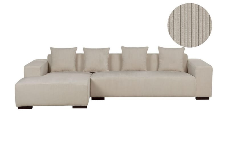 Westerfeld Hjørnesofa 4-personers - Beige - Møbler - Sofaer - Hjørnesofa