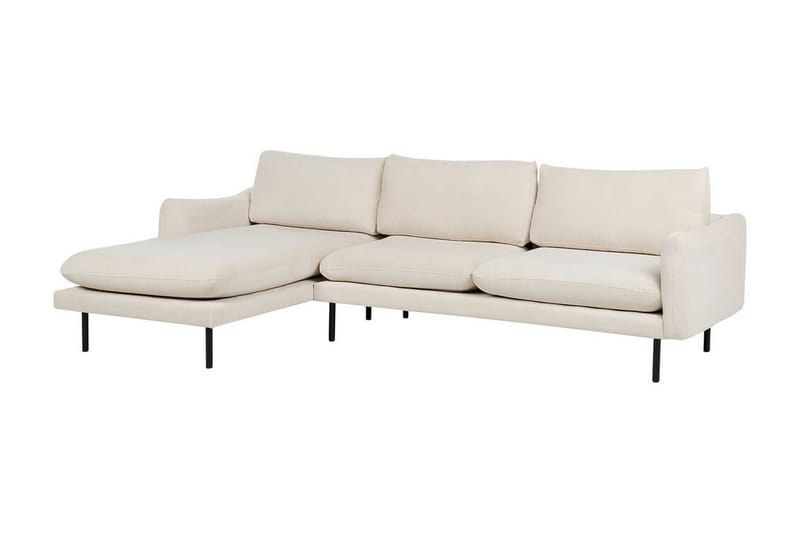 Woodal Hjørnesofa 4-personers - Beige/Sort - Møbler - Sofaer - Hjørnesofa