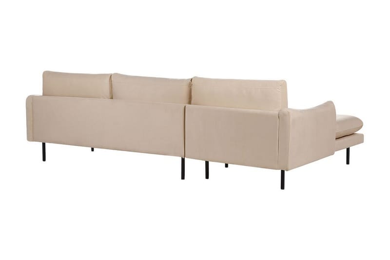 Woodal Hjørnesofa 4-personers - Beige/Sort - Møbler - Sofaer - Hjørnesofa