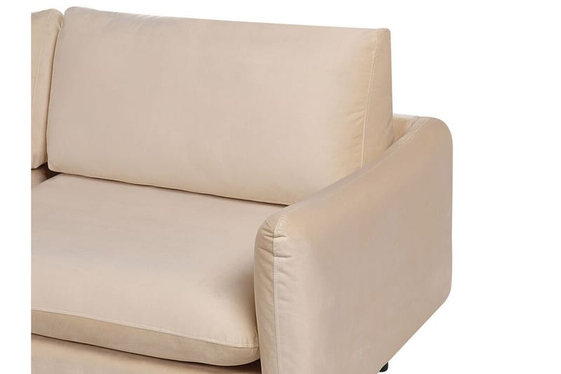 Woodal Hjørnesofa 4-personers - Beige/Sort - Møbler - Sofaer - Hjørnesofa