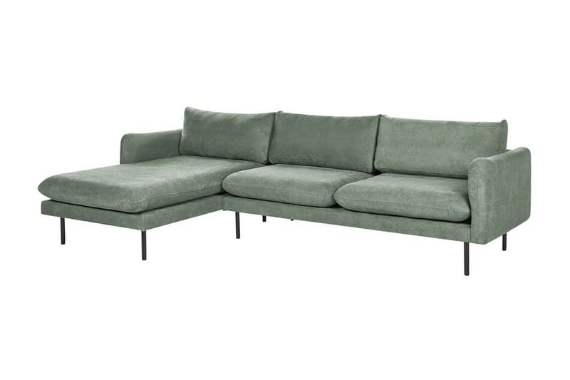 Woodal Hjørnesofa 4-personers - Grøn/Sort - Møbler - Sofaer - Hjørnesofa