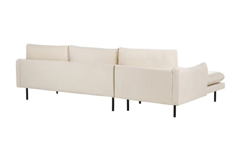 Woodal Hjørnesofa 4-personers - Beige/Sort - Møbler - Sofaer - Hjørnesofa