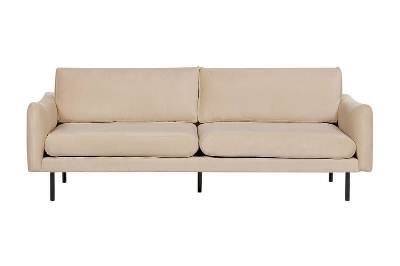 Woodal Sofa 3-personers - Beige/Sort - Møbler - Sofaer - 3 personers sofa