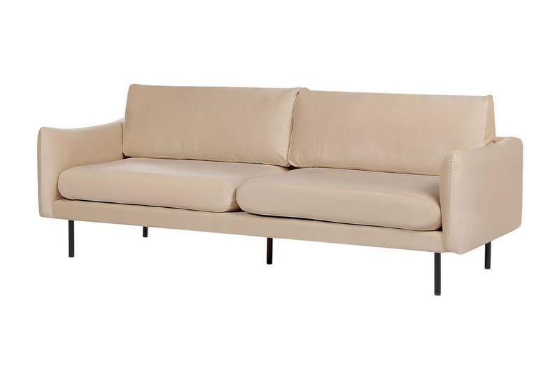 Woodal Sofa 3-personers - Beige/Sort - Møbler - Sofaer - 3 personers sofa