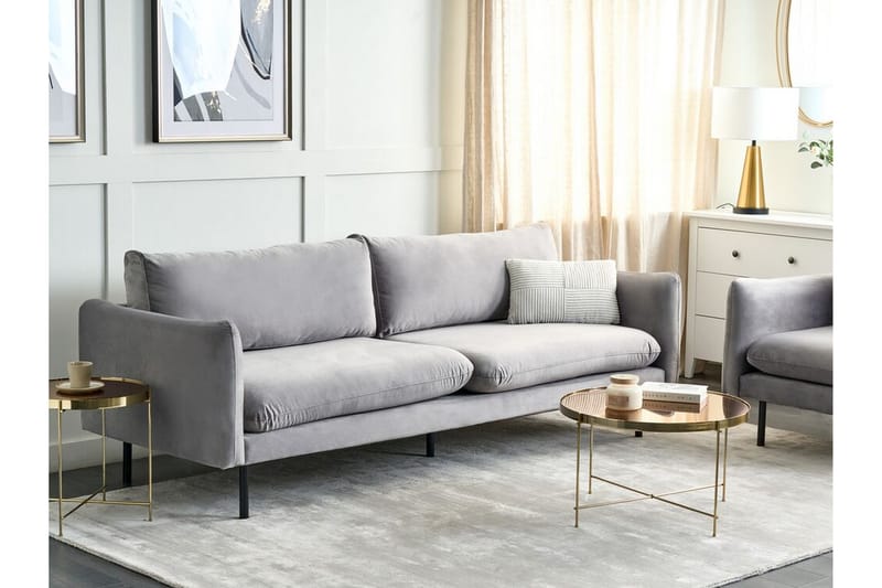 Woodal Sofa 3-personers - Grå/Sort - Møbler - Sofaer - 3 personers sofa