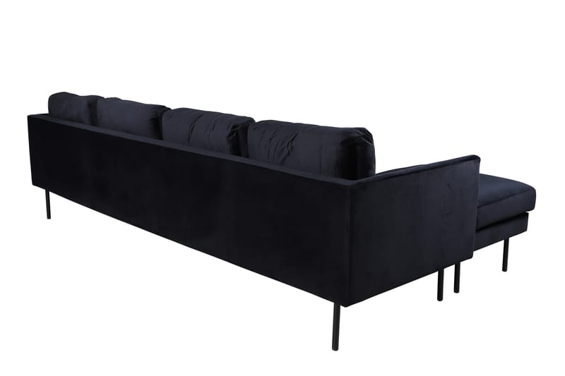 Zoom U-sofa Fløjl - Sort - Møbler - Sofaer - U Sofa