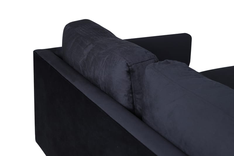 Zoom U-sofa Fløjl - Sort - Møbler - Sofaer - U Sofa