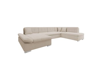 Zumar Sofa med Chaiselong og Divan 4-personers