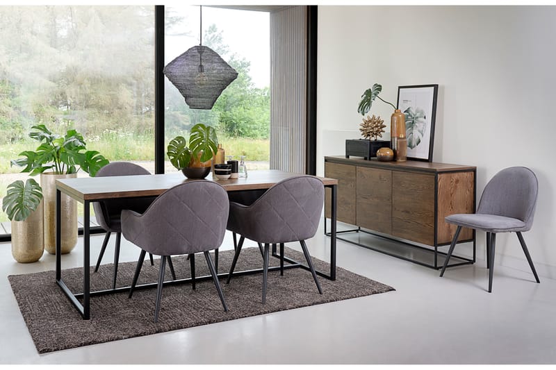 Interno Armstol - Grå - Spisebordsstole & køkkenstole - Armstole - Kurvestole