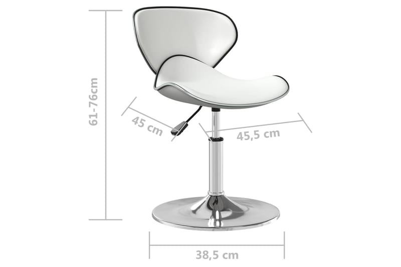 barstol kunstlæder hvid - Hvid - Møbler - Stole & lænestole - Barstole