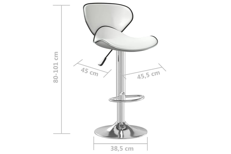 barstol kunstlæder hvid - Hvid - Møbler - Stole & lænestole - Barstole