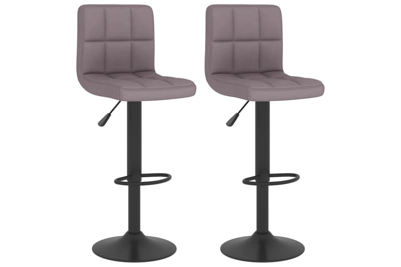 barstole 2 stk. stof gråbrun - Gråbrun - Barstole