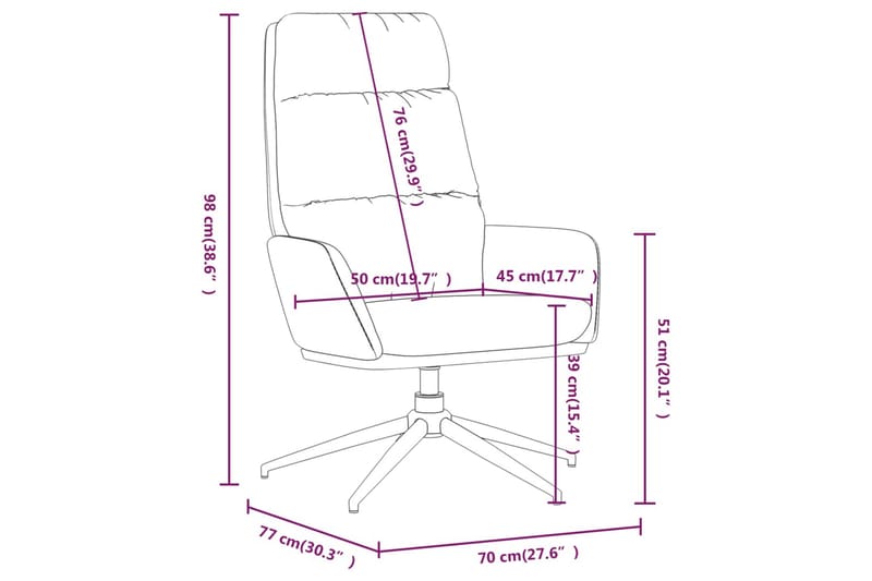 beBasic lænestol stof blå - BlÃ¥ - Møbler - Stole & lænestole - Lænestole