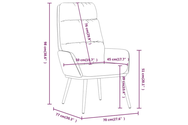 beBasic lænestol stof sort - Sort - Møbler - Stole & lænestole - Lænestole