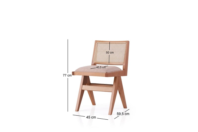 Ervin Spisestol - Eg/Beige - Møbler - Stole & lænestole - Spisebordsstole & køkkenstole