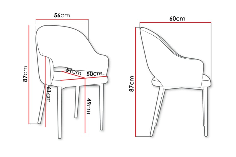 Fito Armstol - Beige/Sort - Møbler - Stole & lænestole - Spisebordsstole & køkkenstole