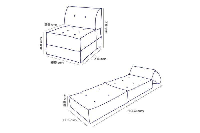 Avy Sovesofa Lænestol - Beige - Møbler - Stole & lænestole - Lænestole - Sengestol