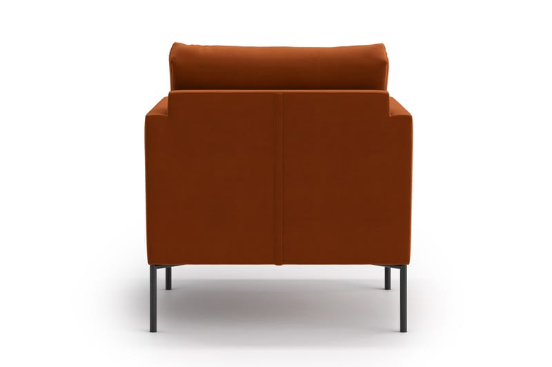Blues Lænestol - Orange/Brun - Recliner lænestol - Læderstol - Lænestole - Lænestol med fodskammel - Kurvestole