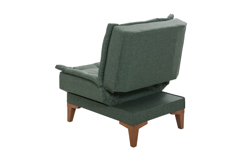 Hunterville Lænestol - Grøn - Recliner lænestol - Læderstol - Lænestole - Lænestol med fodskammel - Kurvestole