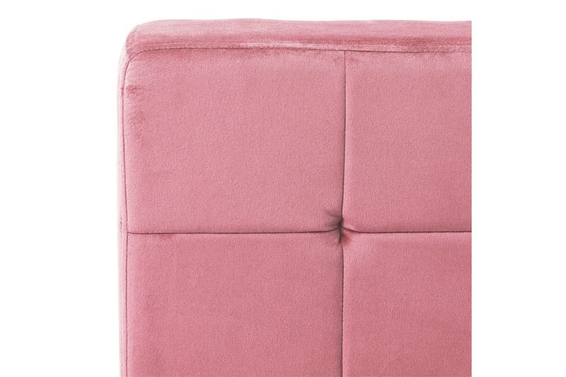 lænestol 65x79x87 cm fløjl pink - Møbler - Stole & lænestole - Lænestole