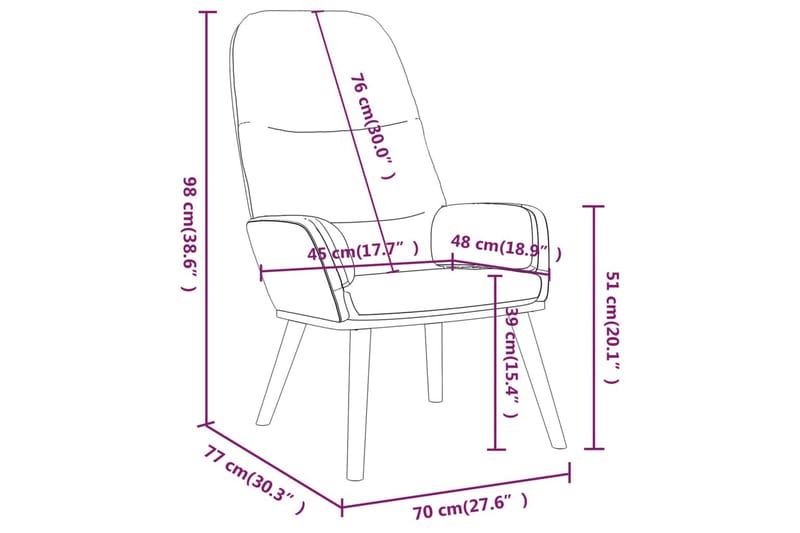 lænestol stof sort - Sort - Møbler - Stole & lænestole - Lænestole - Liggestol