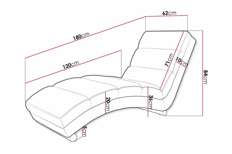 Kintore Hvilestol 62 cm 84x - Mørkeblå - Møbler - Stole & lænestole - Lænestole - Liggestol