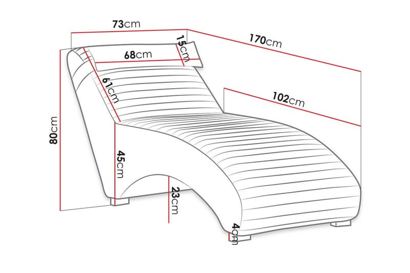 Staffin Liggestol 73 cm - Gul - Møbler - Stole & lænestole - Lænestole - Liggestol