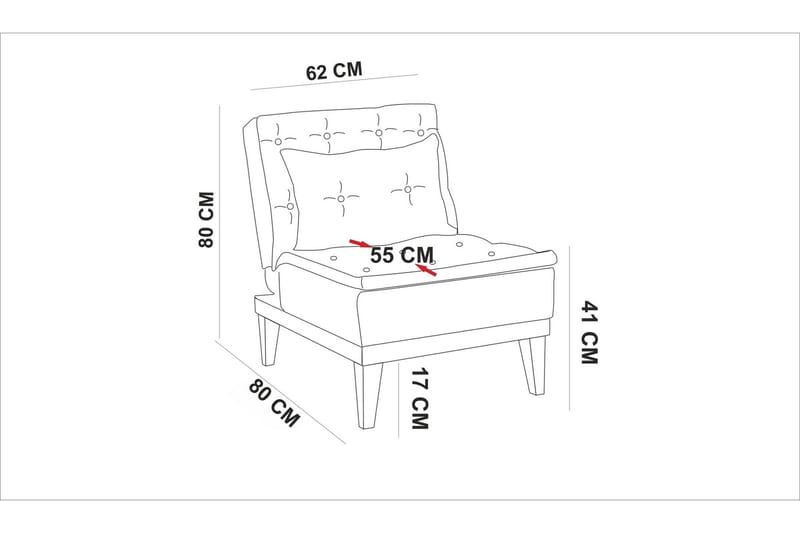 Mozzetti lænestol med armlæn - Hvid - Lænestole