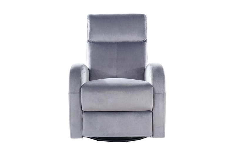 Athos Reclinerlænestol Justerbar - Velour/Grå - Møbler - Stole & lænestole - Lænestole - Recliner lænestol