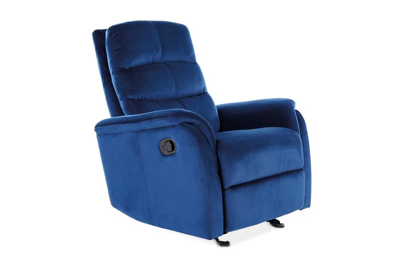 Jowisza Reclinerlænestol Justerbar - Velour/Marineblå - Møbler - Stole & lænestole - Lænestole - Recliner lænestol