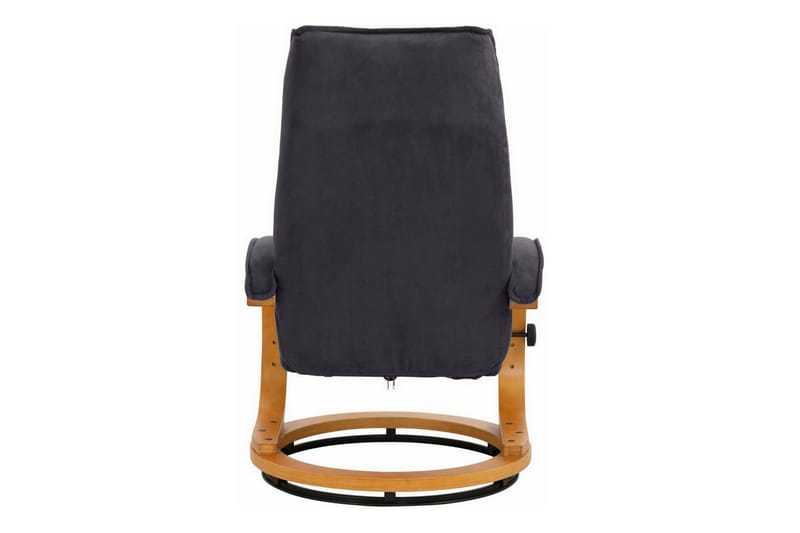 Pasha Reclinerlænestol Microfiber - Grå/træ - Møbler - Stole & lænestole - Lænestole - Recliner lænestol