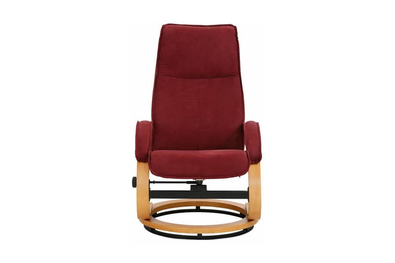 Pasha Reclinerlænestol Microfiber - rød/træ - Møbler - Stole & lænestole - Lænestole - Recliner lænestol