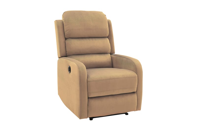 Pegaza Reclinerlænestol Elektrisk - Velour/Beige - Møbler - Stole & lænestole - Lænestole - Recliner lænestol