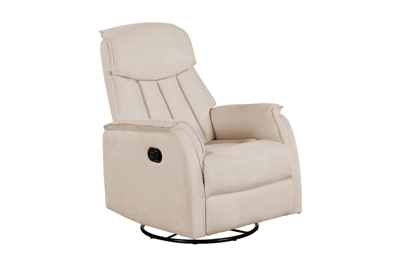 Tom Reclinerlænestol - Recliner lænestol - Læderstol - Lænestol med fodskammel - Siddemøbler med opbevaring