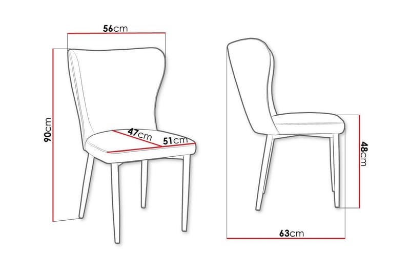 Glenarm Spisestol - Grå/Sort - Møbler - Stole & lænestole - Spisebordsstole & køkkenstole