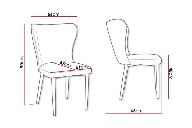 Glenarm Spisestol - Grå/Sort - Møbler - Stole & lænestole - Spisebordsstole & køkkenstole