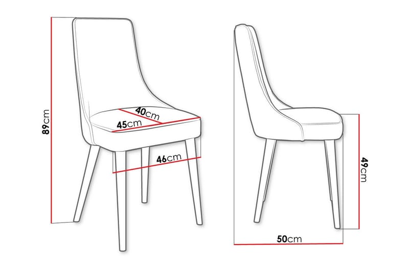 Glenarm Spisestol - Grå/Sort - Møbler - Stole & lænestole - Spisebordsstole & køkkenstole