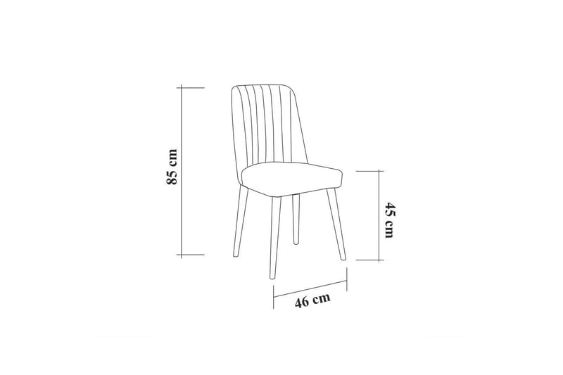 Idehult Stol 85 cm - Træ/natur/Antracit - Møbler - Stole & lænestole - Spisebordsstole & køkkenstole